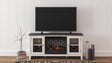 Furniture City Houma - Ashley Furniture - Dorrinson 60" TV Stand with Electric Fireplace - 60" TV Stand with Electric Fireplace - W287W3