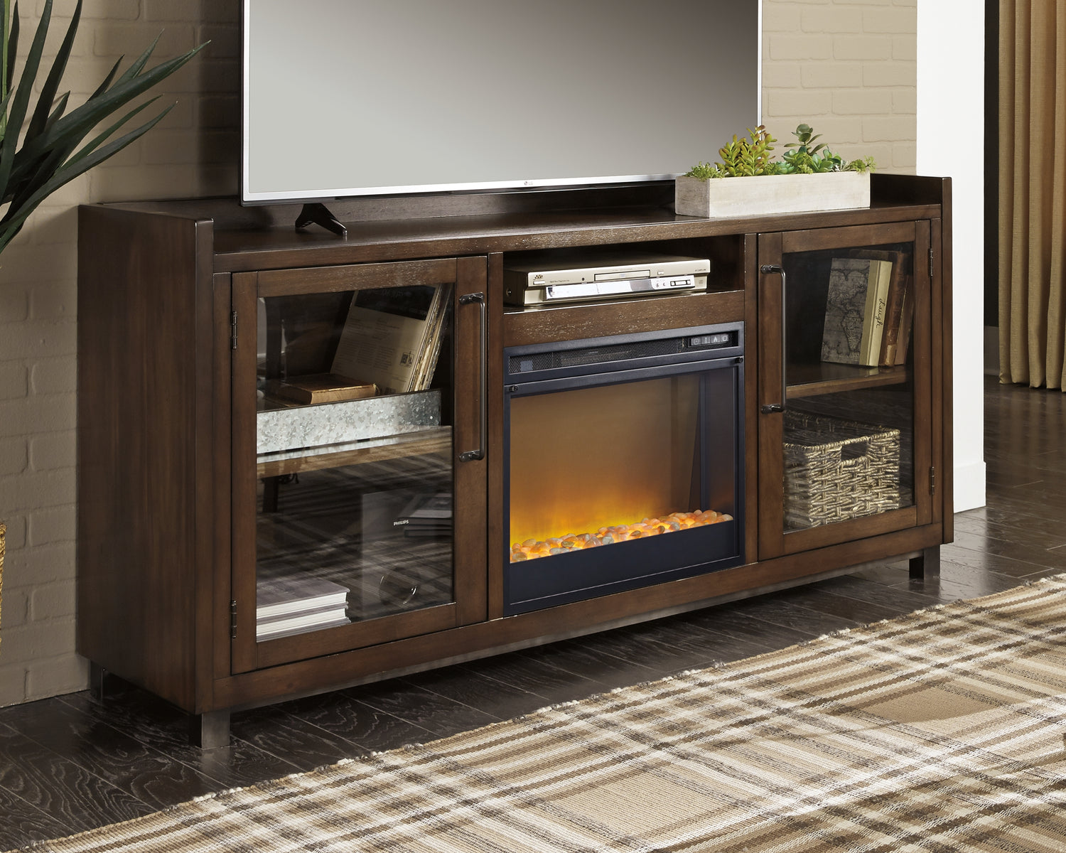 Furniture City Houma - Ashley Furniture - Starmore 70" TV Stand with Electric Fireplace - 70" TV Stand with Electric Fireplace - W633W4