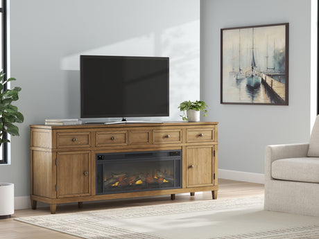 Furniture City Houma - Ashley Furniture - Sharlance 81" TV Stand with Electric Fireplace - 81" TV Stand with Electric Fireplace - W655W1