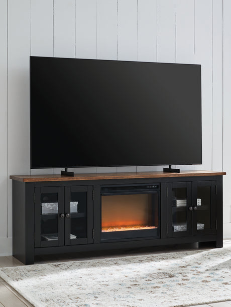 Furniture City Houma - Ashley Furniture - Wildenauer 76" TV Stand with Electric Fireplace - 76" TV Stand with Electric Fireplace - W664W2