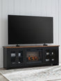 Furniture City Houma - Ashley Furniture - Wildenauer 76" TV Stand with Electric Fireplace - 76" TV Stand with Electric Fireplace - W664W1