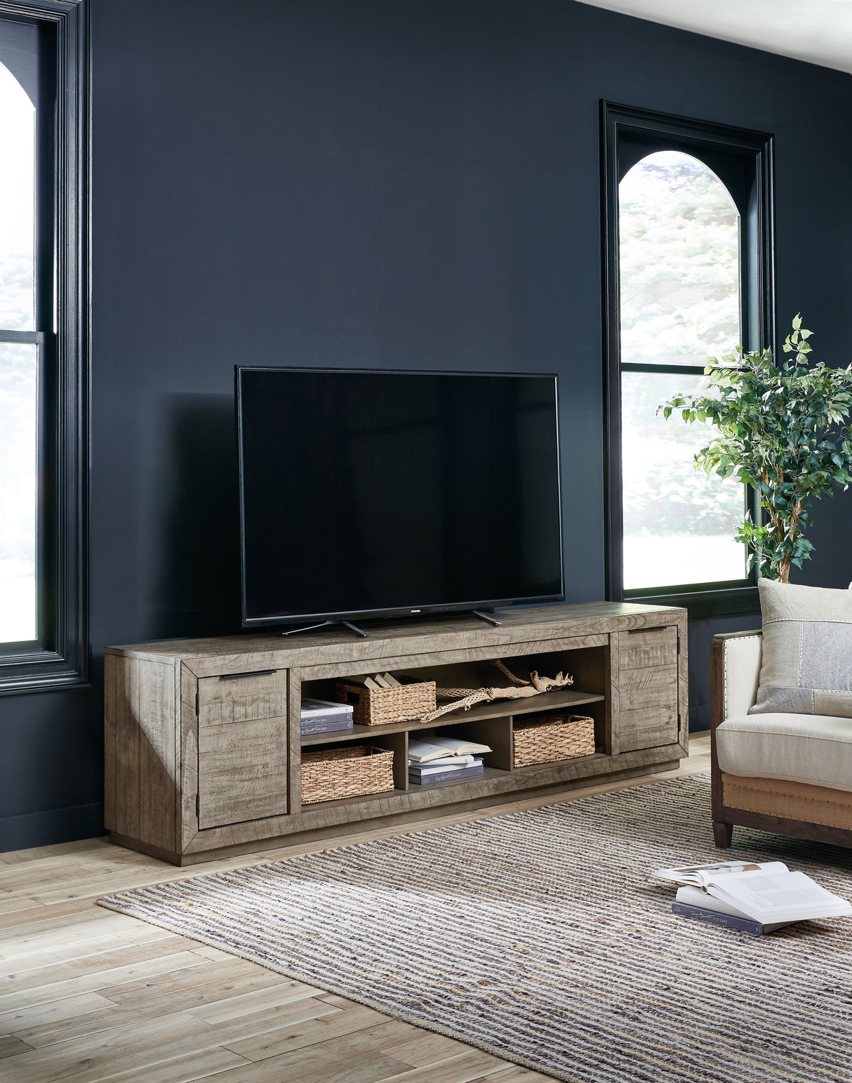 Furniture City Houma - Ashley Furniture - Krystanza 92" TV Stand - 92" - W760-78