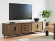 Furniture City Houma - Ashley Furniture - Roanhowe 85" TV Stand - 85" - W769-68