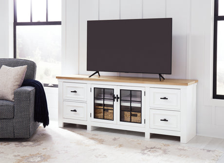 Furniture City Houma - Ashley Furniture - Ashbryn 74" TV Stand - 74" - W844-68