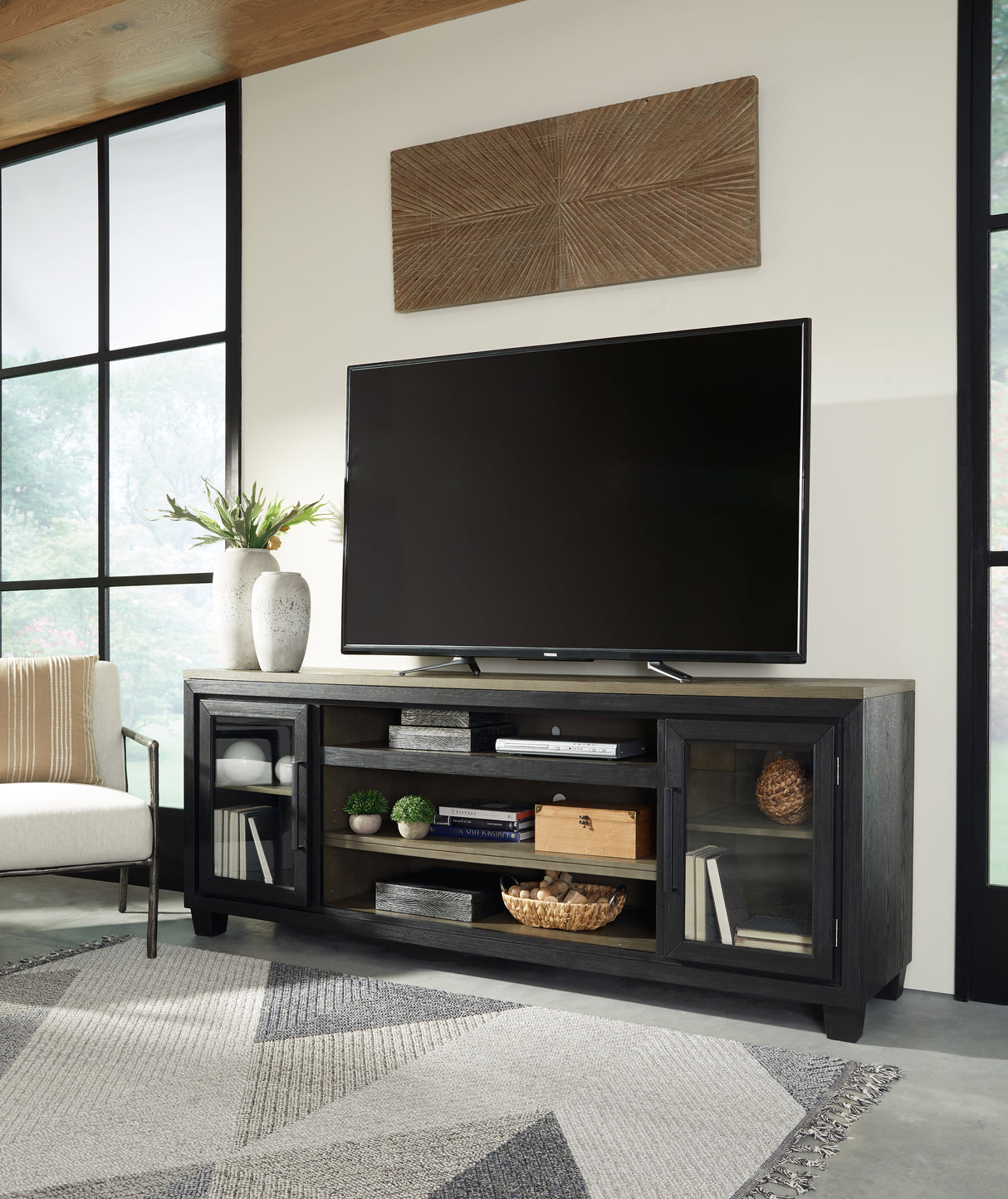Furniture City Houma - Ashley Furniture - Foyland 83" TV Stand - 83" - W989-68