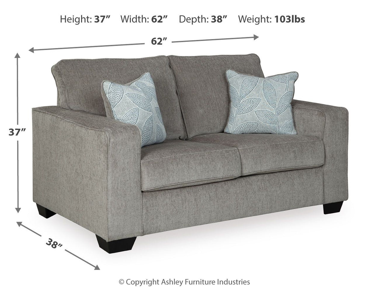 Altari - Loveseat - Alloy