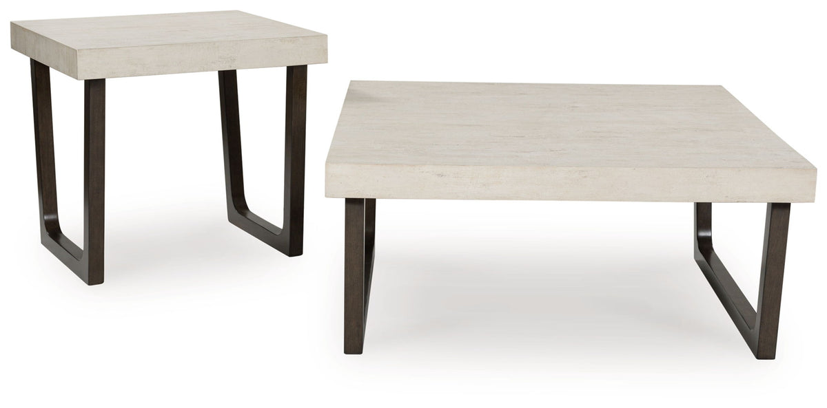 Westenfort - Occasional Table Set (Set of 2) - Espresso / Gray