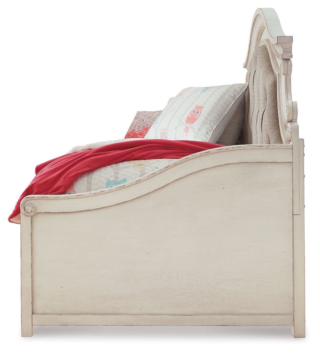 Realyn - Twin Day Bed With Storage - Chipped White