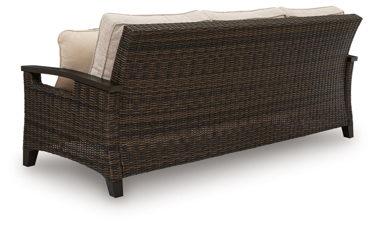 Monterey Point - Sofa With Cushion - Dark Brown