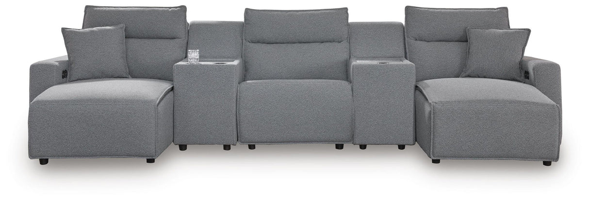 Modmax II - Reclining Sectional - Salt And Pepper