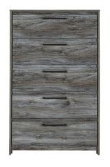 Baystorm - Five Drawer Chest - Gray