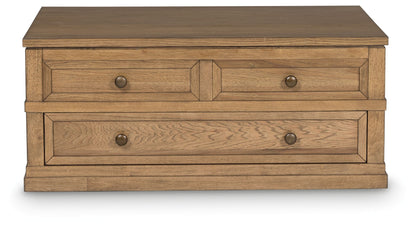 Sharlance - Lift Top Cocktail Table - Light Brown
