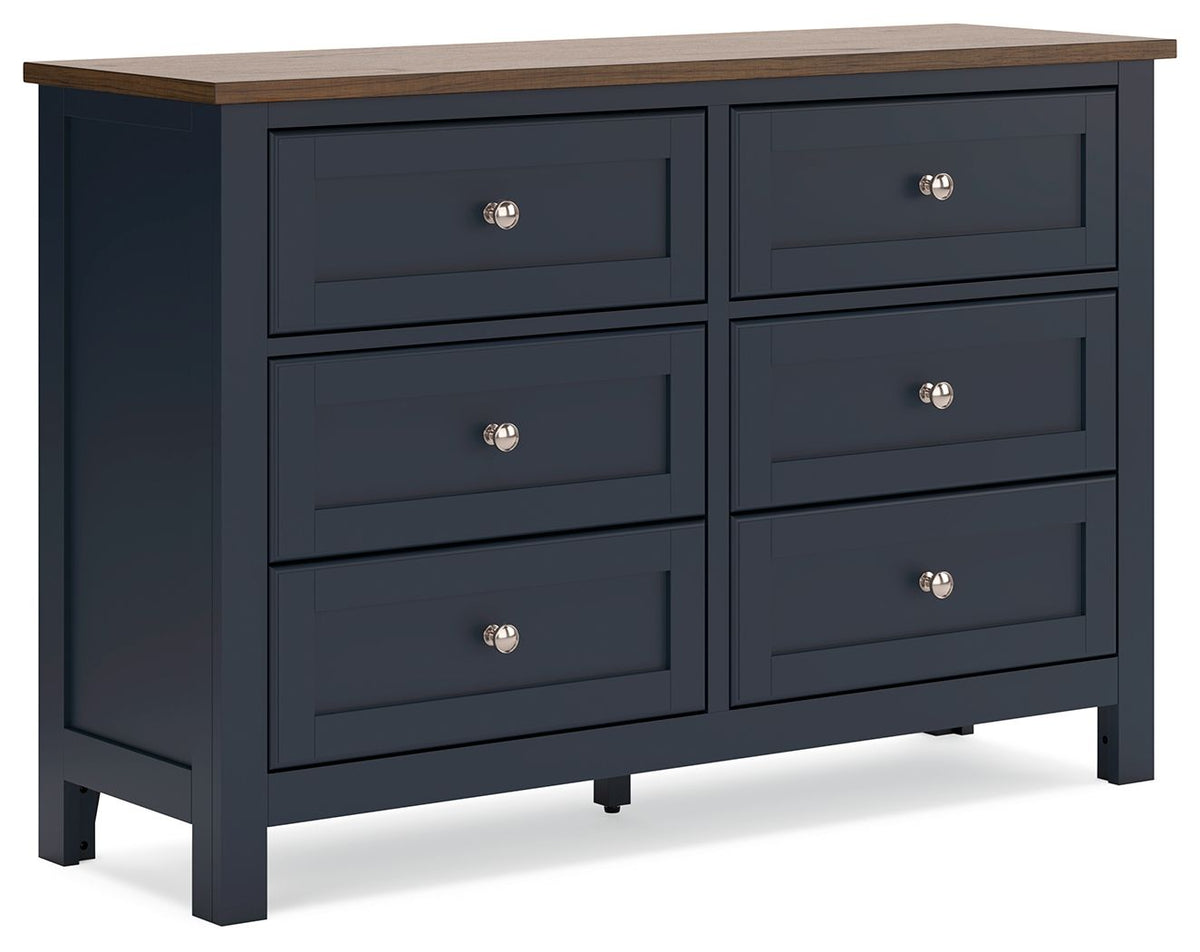 Landocken - Dresser - Brown / Blue