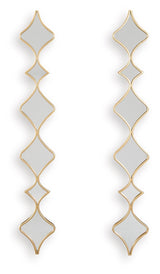 Harriswood - Accent Mirror Set (Set of 2) - Gold Finish