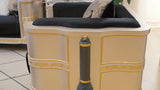 HD-9042 - Chair - Silver / Black / Gold