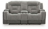 Mixed Motion - Power Reclining Loveseat With Console / Adjustable Headrest
