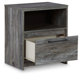 Baystorm - One Drawer Night Stand - Gray