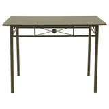 Anna 5-piece Rectangular Dining Table Set Dark Bronze