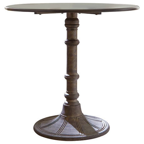 Furniture City Houma - Coaster - Oswego Round 30-inch Bistro Dining Table Bronze - 100063