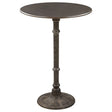 Furniture City Houma - Coaster - Oswego Round 30-inch Pub Height Bistro Bar Table Dark Russet - 100064