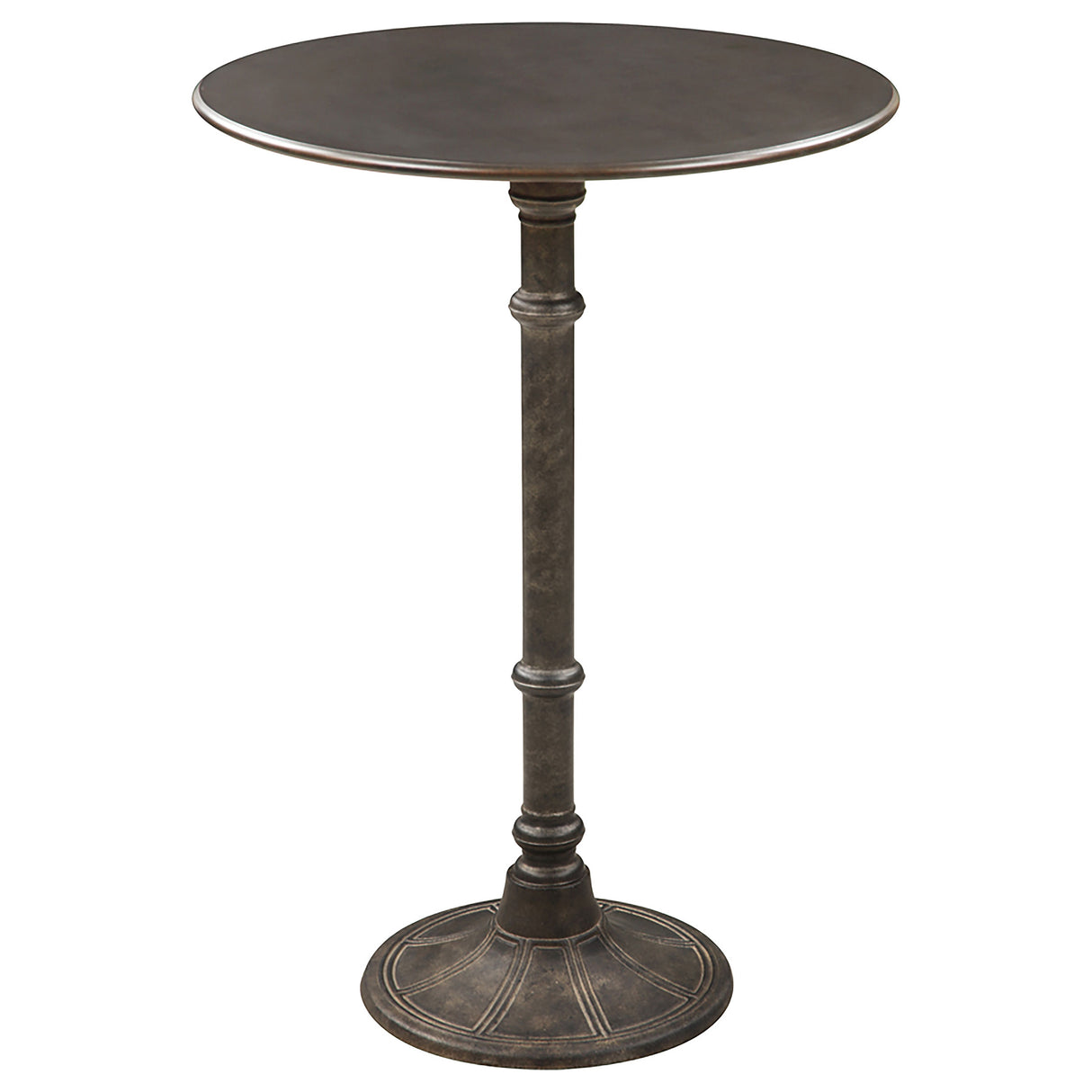 Furniture City Houma - Coaster - Oswego Round 30-inch Pub Height Bistro Bar Table Dark Russet - 100064