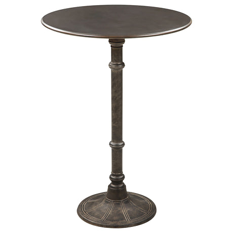 Furniture City Houma - Coaster - Oswego Round 30-inch Pub Height Bistro Bar Table Dark Russet - 100064