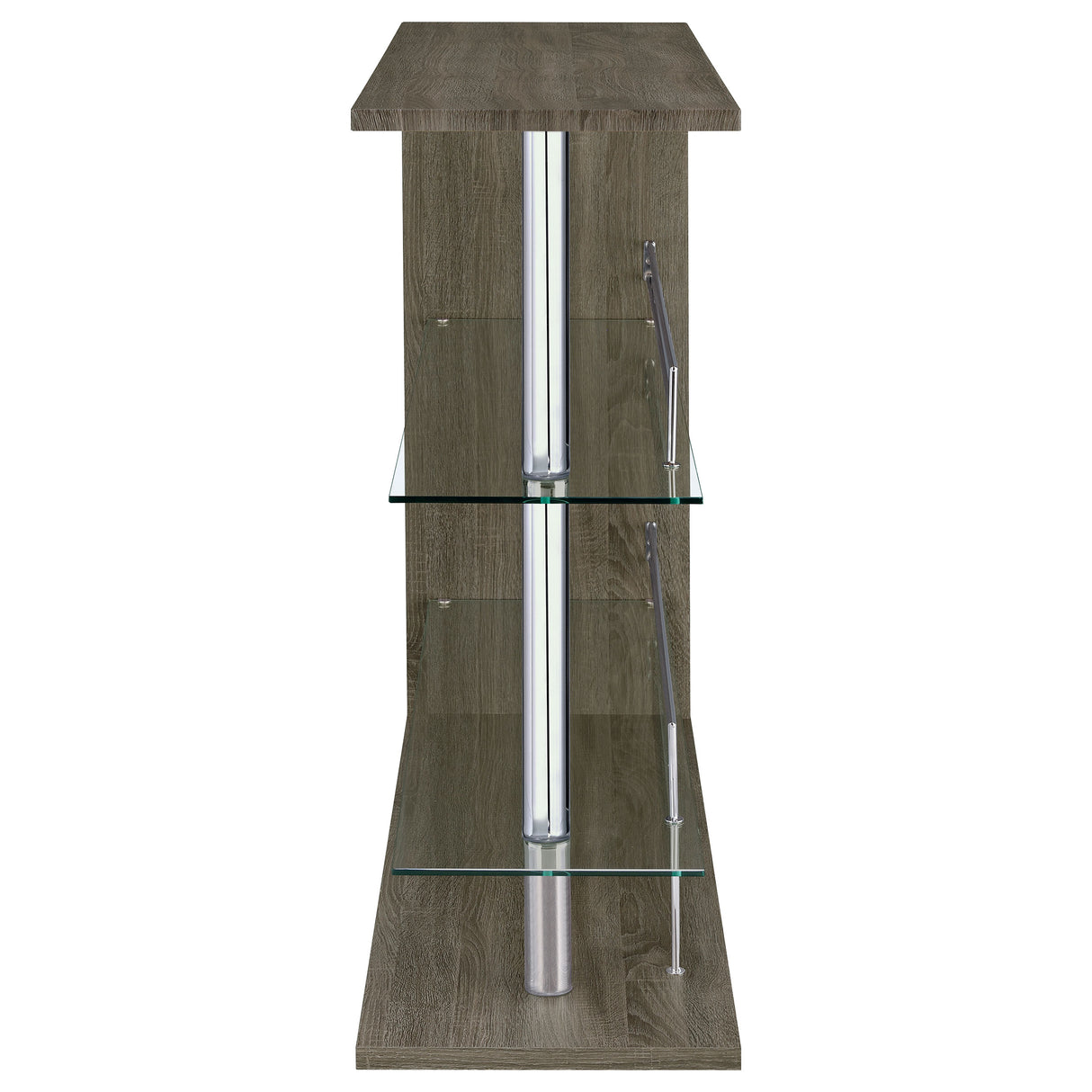 Prescott Rectangular Home Bar Table Weathered Grey