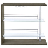 Prescott Rectangular Home Bar Table Weathered Grey
