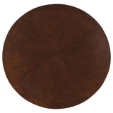 Marietta Round Dining and Billiard Poker Game Table Tobacco