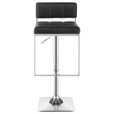 Alameda Adjustable Bar Stool Chrome and Black