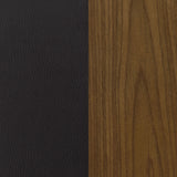 Zion Upholstered Swivel Bar Stool Walnut and Black