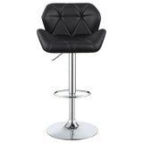 Berrington Upholstered Adjustable Bar Stool Black (Set of 2)