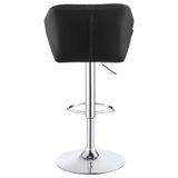 Berrington Upholstered Adjustable Bar Stool Black (Set of 2)