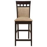 Gabriel 5-piece Square Counter Height Dining Set Cappuccino