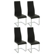 Furniture City Houma - Coaster - Montclair Upholstered Dining Side Chair Black (Set of 4) - 100515BLK