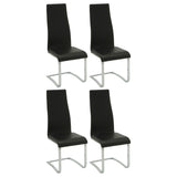 Furniture City Houma - Coaster - Montclair Upholstered Dining Side Chair Black (Set of 4) - 100515BLK