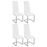 Furniture City Houma - Coaster - Montclair Upholstered Dining Side Chair White (Set of 4) - 100515WHT