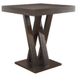 Furniture City Houma - Coaster - Freda Square 36-inch Pub Height Bistro Bar Table Cappuccino - 100520