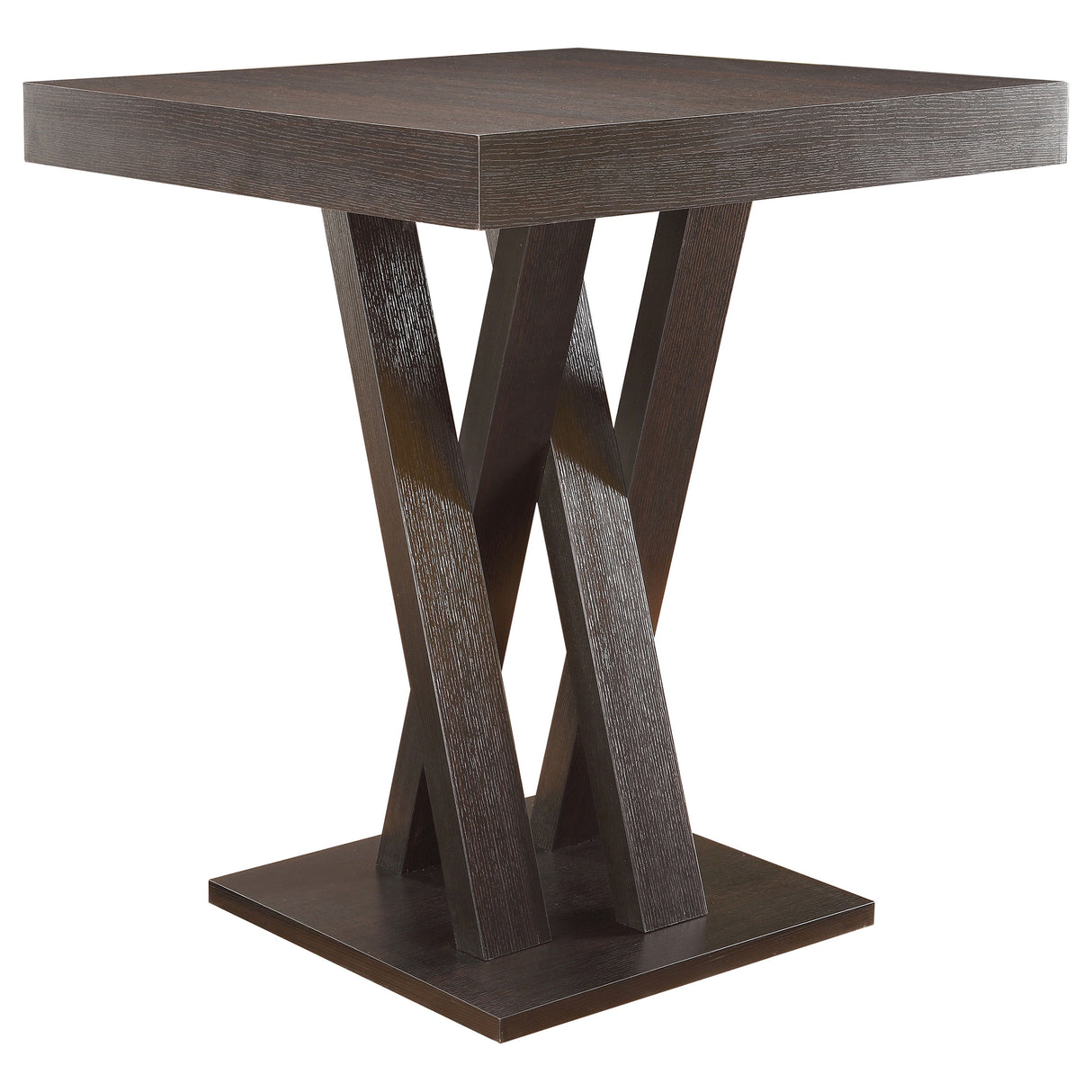 Furniture City Houma - Coaster - Freda Square 36-inch Pub Height Bistro Bar Table Cappuccino - 100520