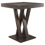 Furniture City Houma - Coaster - Freda Square 36-inch Pub Height Bistro Bar Table Cappuccino - 100520