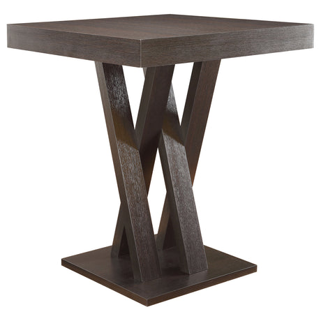 Furniture City Houma - Coaster - Freda Square 36-inch Pub Height Bistro Bar Table Cappuccino - 100520
