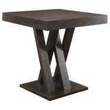 Furniture City Houma - Coaster - Freda Square 36-inch Counter Height Dining Table Cappuccino - 100523