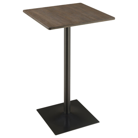 Furniture City Houma - Coaster - Cavalier Square 24-inch Pub Height Bistro Bar Table Dark Elm - 100730