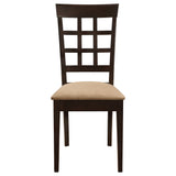 Gabriel 5-piece Extension Leaf Dining Table Set Cappuccino