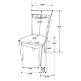 Gabriel 5-piece Rectangular 59-inch Dining Set Cappuccino