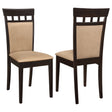 Furniture City Houma - Coaster - Gabriel Closed Back Dining Side Chair Cappuccino (Set of 2) - 100773