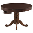 Furniture City Houma - Coaster - Turk Round Dining and Billiard Poker Game Table Tobacco - 100871