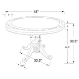 Turk Round Dining and Billiard Poker Game Table Tobacco
