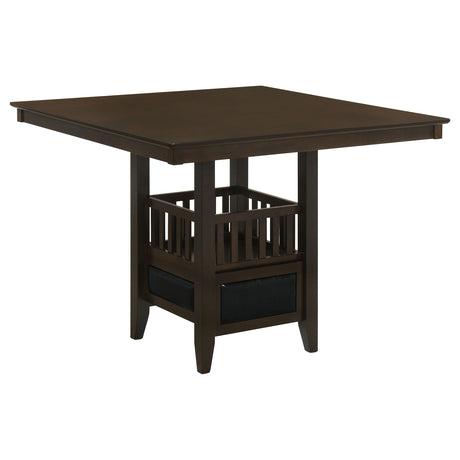 Furniture City Houma - Coaster - Jaden Square 47-inch Counter Height Dining Table Espresso - 100958