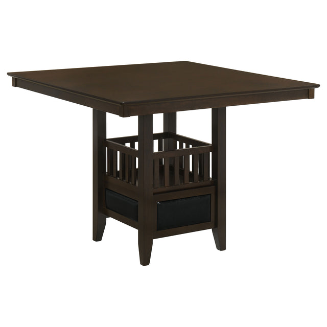 Furniture City Houma - Coaster - Jaden Square 47-inch Counter Height Dining Table Espresso - 100958